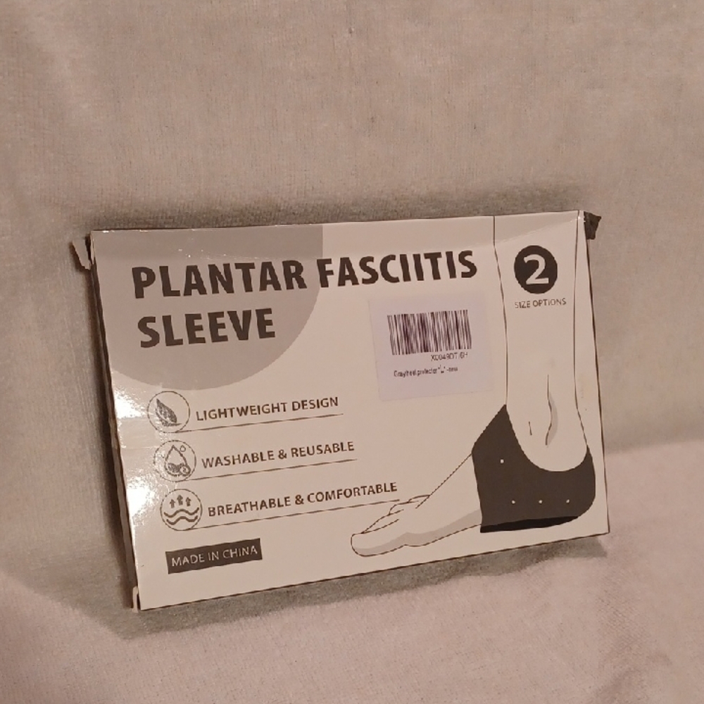 Men's Black Compression Sleeve for Foot Support Heel Protector